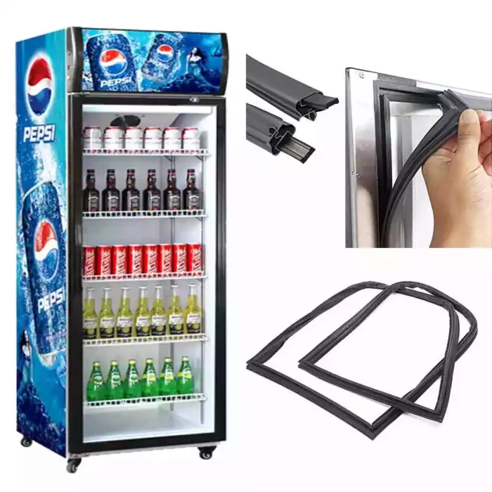 Glass fridge Door gasket (Push to Lock) 22*36.5 Inch.| Glass refrigerator door gasket | & useful for other refrigerators - Image 1