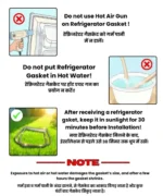 Videocon VZ255/2016 G.245Li Refrigerator Gasket Single Door (21 × 51 in) - Image 5