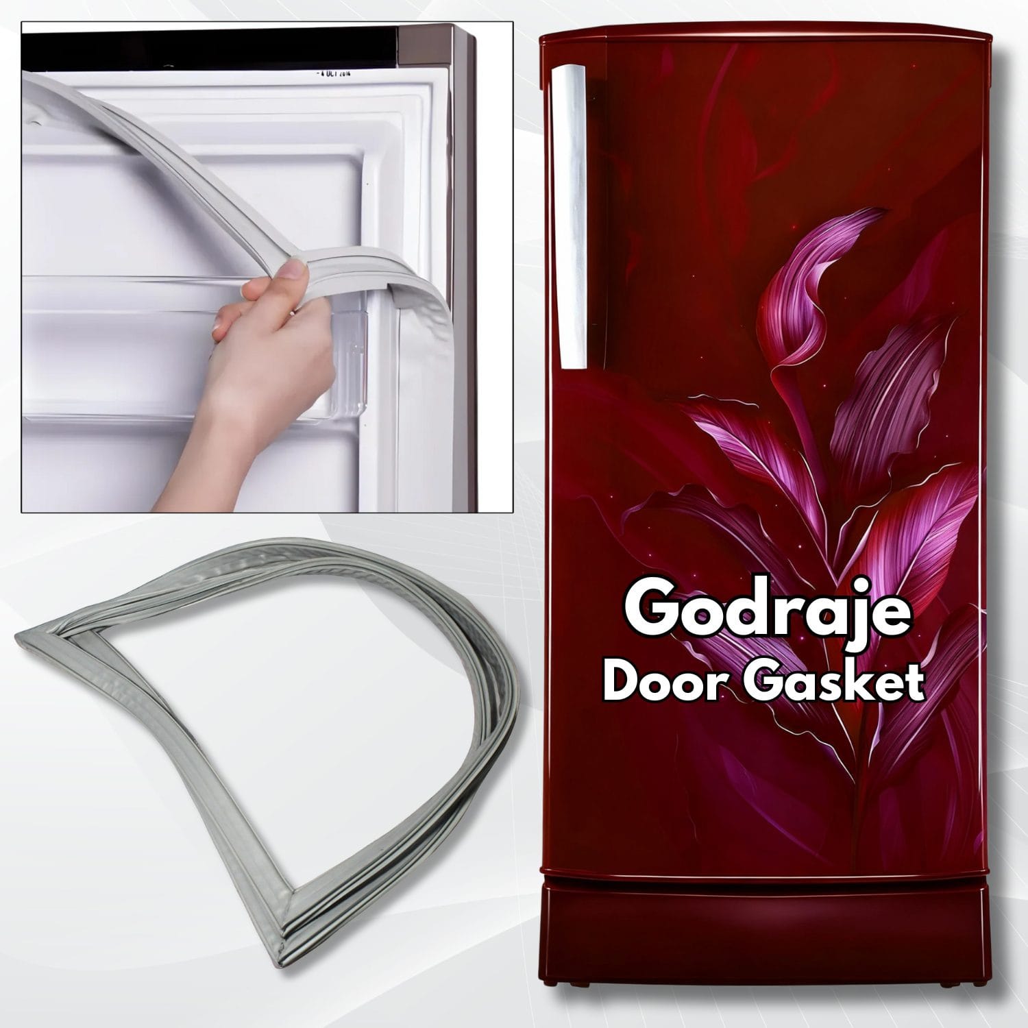 Godrej 185 Litre Single Door Refrigerator Godrej 185 Litre Single Door Refrigerator (Push to Lock) Gasket (Size: 20.5 W. × 37.5 H. INCH) - Image 1