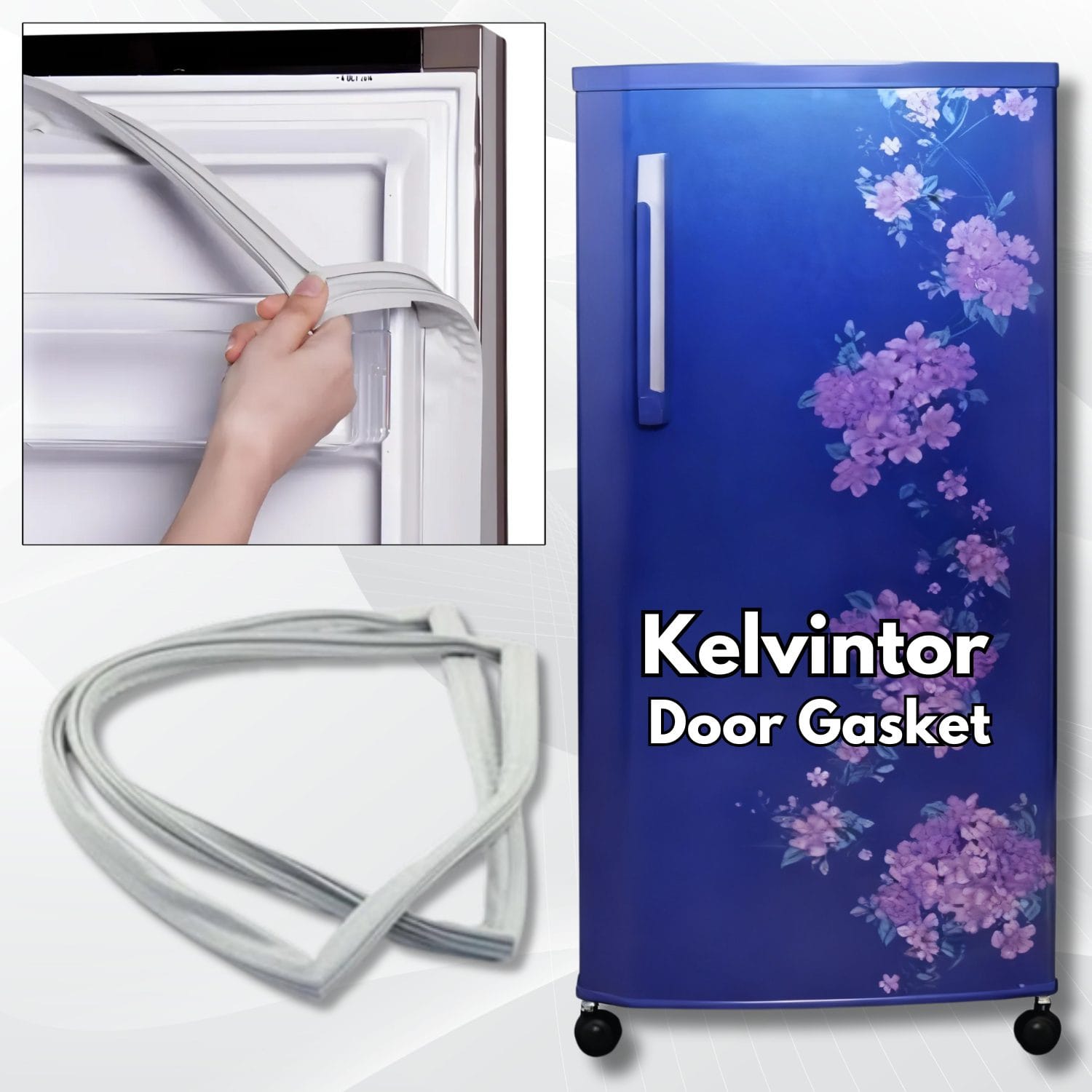 Kelvinator 220 Litre Single Door Refrigerator Kelvinator 220 Litre Single Door Refrigerator (Push to Lock) Gasket (Size: 20 W. × 46 H. INCH) - Image 1