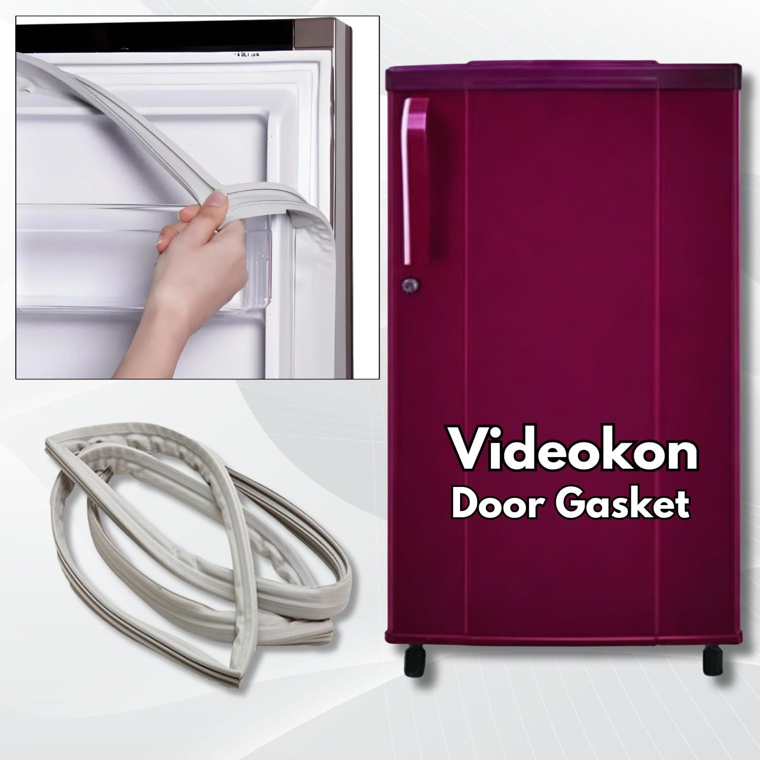 Videocon 165 Litre Single Door Refrigerator Videocon 165 Litre Single Door Refrigerator (Push to Lock) Gasket (Size: 19 W. × 36 H. INCH) - Image 1