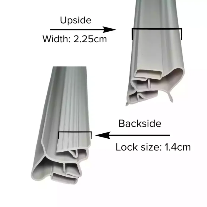 screw fitting (side fitting) Refrigerator Gasket 74 Inch Beading ( Includes Magnet 74-INCH ) compatible with Godrej, Whirlpool,Videocon, LG refrigerator etc.. - Image 2
