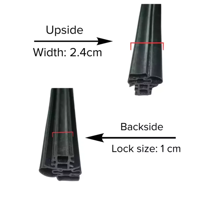 Glass Refrigerator Gasket 74 Inch Beading (Includes Magnet 74 INCH ) sji 1800045 - Image 2