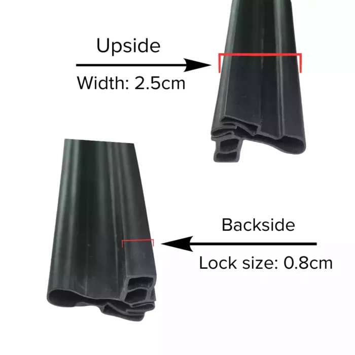 Glass Refrigerator Gasket 74 Inch Beading (Includes Magnet 74 INCH ) 1800wbc - Image 2