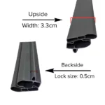 VISI cooler Gasket | Glass Refrigerator Gasket 74 Inch Beading (Includes Magnet 74 INCH ) 180043 - Image 3