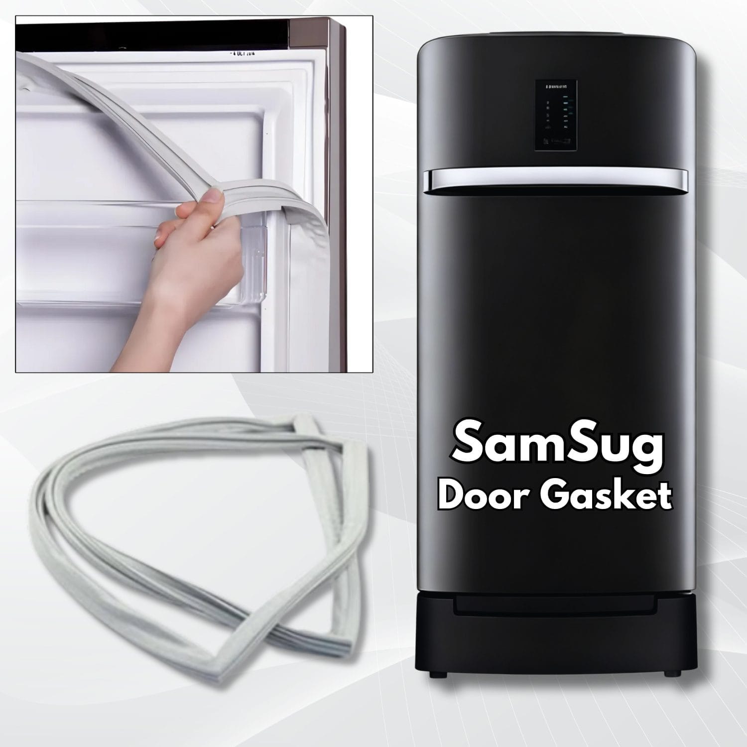 Samsung-190-Litre-Single-Door-Refrigerator.jpg Samsung 190 Litre Single Door (Push to Lock) Refrigerator Door Gasket (20 W × 43 H Inch) - Image 1