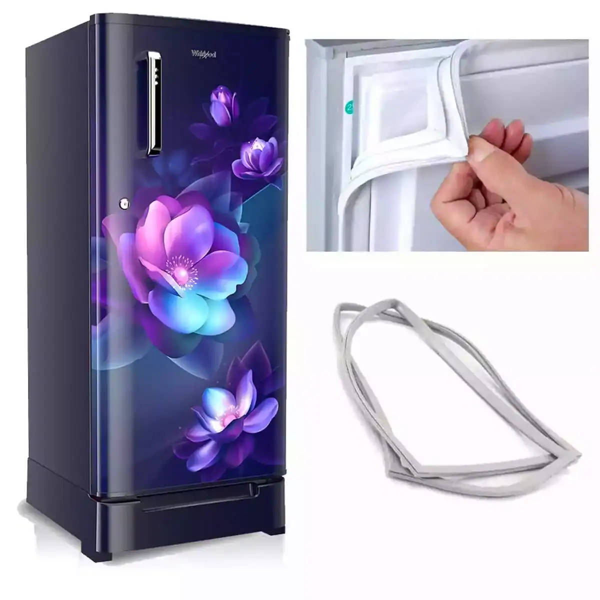 Whirlpool-Direct-Cool.webp Whirlpool DC 205 5S G.190Li Single Door Refrigerator Door Gasket (19 W × 42.8 H Inch) - Image 1